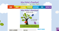 Desktop Screenshot of missnickyspreschool.com